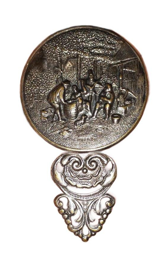 Ornate Vintage Hand Mirror with Decorative Handle