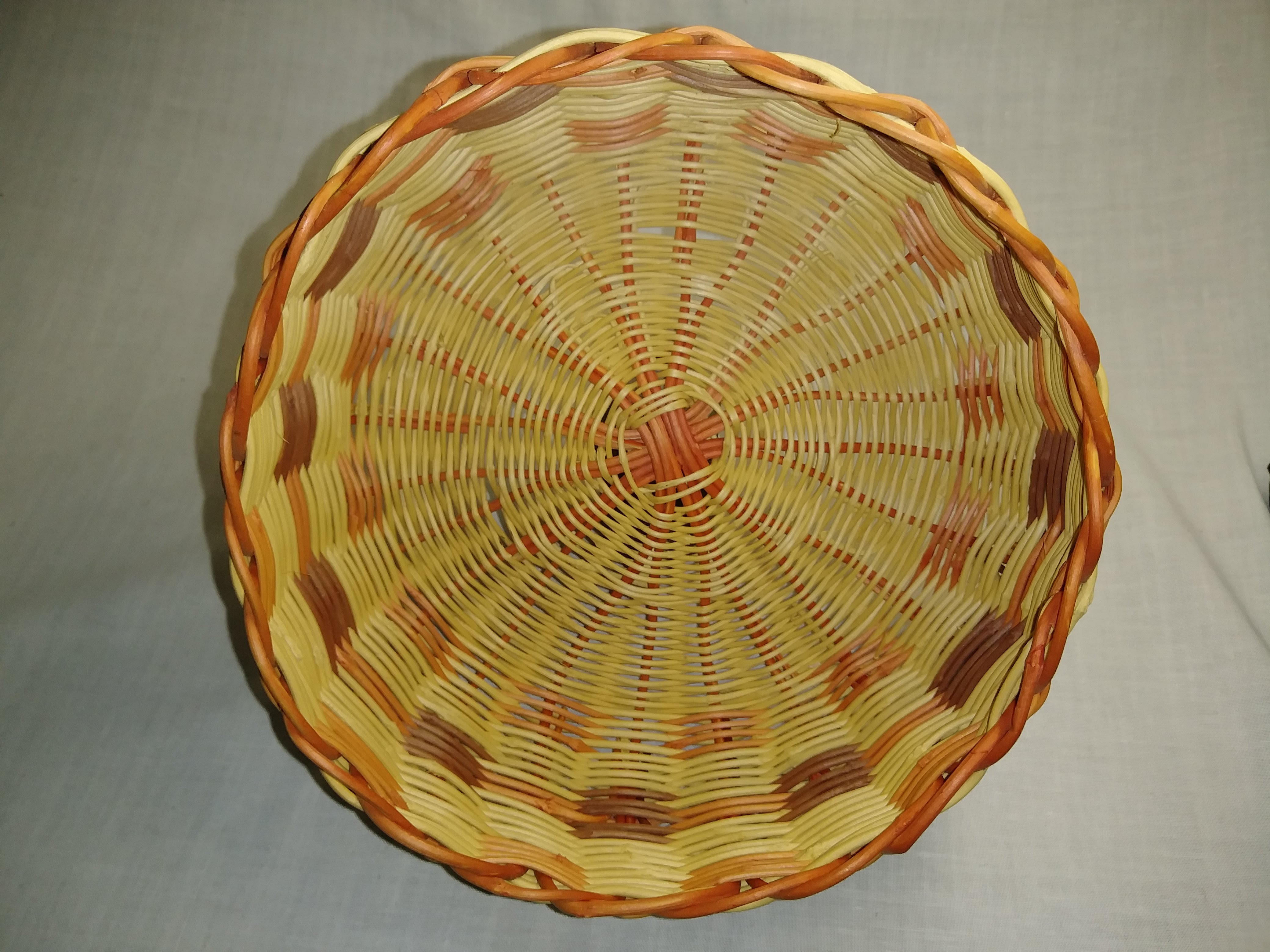 Woven Basket with Decorative Pattern