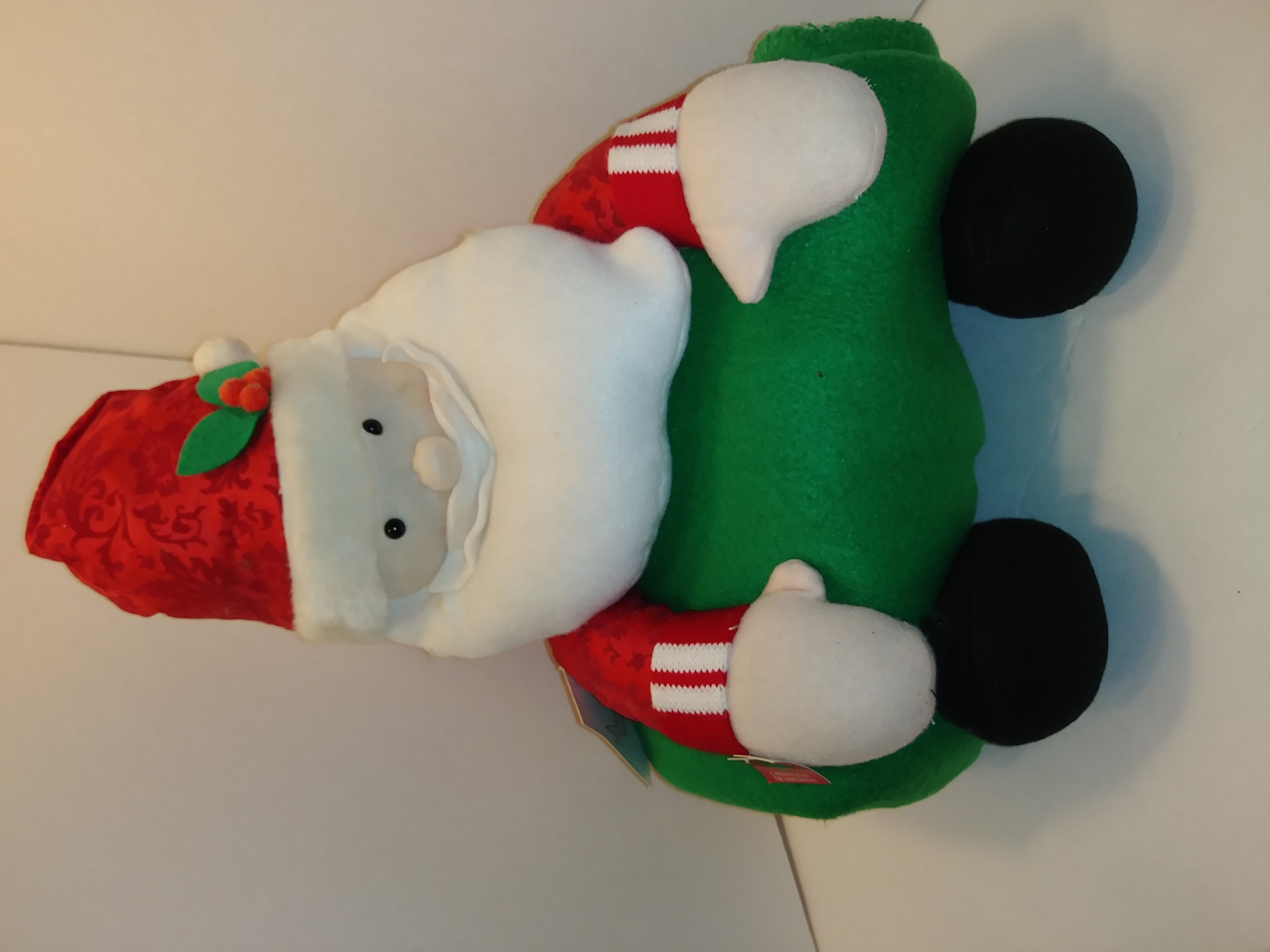 Vintage Plush Santa Claus Christmas Decoration